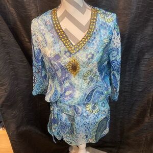 Sheer beach cover up